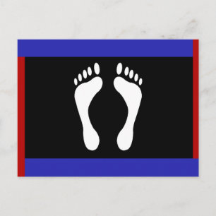 Foot Pride Flag (Footprint) Postcard
