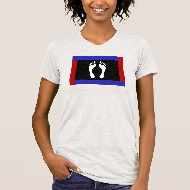 Foot Pride Flag (Footprint) T-Shirt (Front)