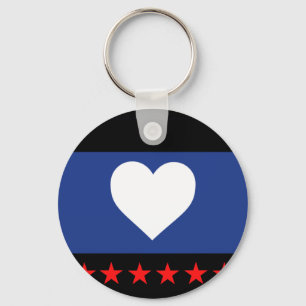 Foot Pride Flag Key Ring