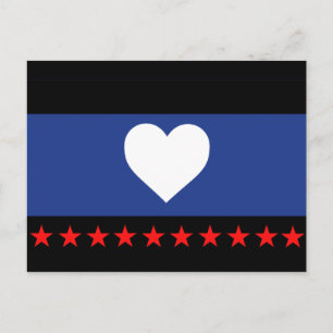 Foot Pride Flag Postcard