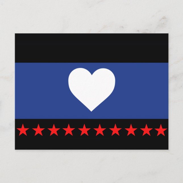 Foot Pride Flag Postcard (Front)