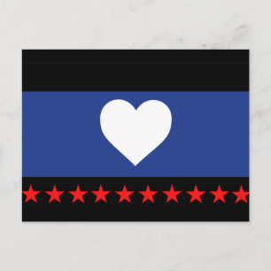 Foot Pride Flag Postcard