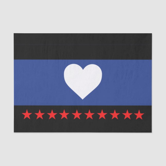 Foot Pride Flag Tissue Paper (Front)