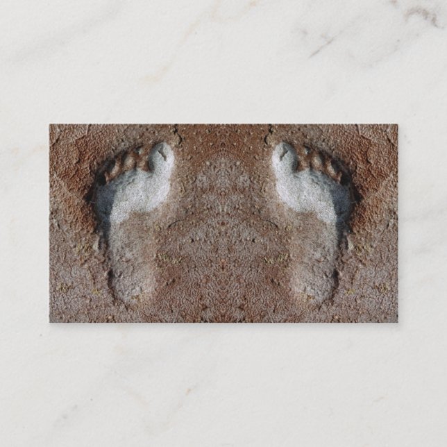 foot prints business card (Front)
