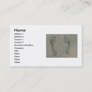 Foot Prints Business Card