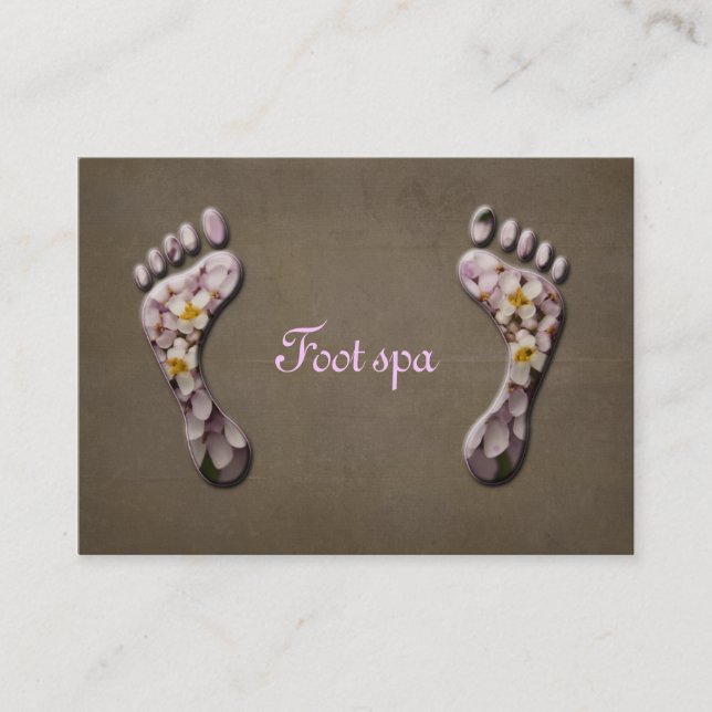 foot spa business card (Front)