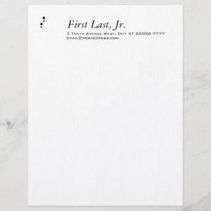 Foot Steps Customized Letterhead