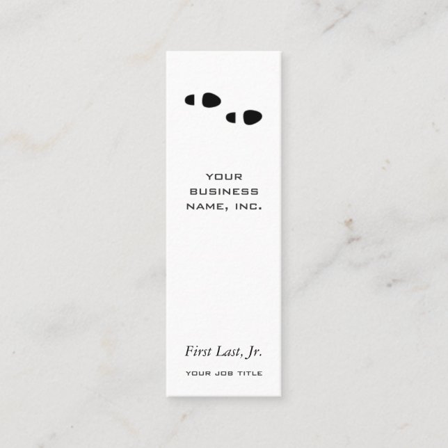 Foot Steps Mini Business Card (Front)