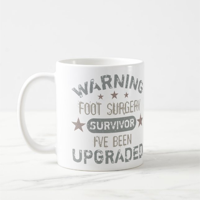Foot Surgery Humour Upgraded Coffee Mug (Left)