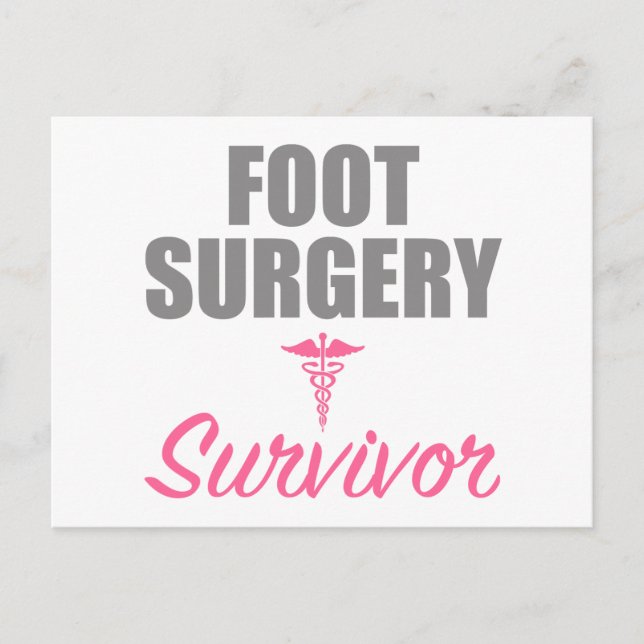 Foot Surgery Survivor Postcard (Front)