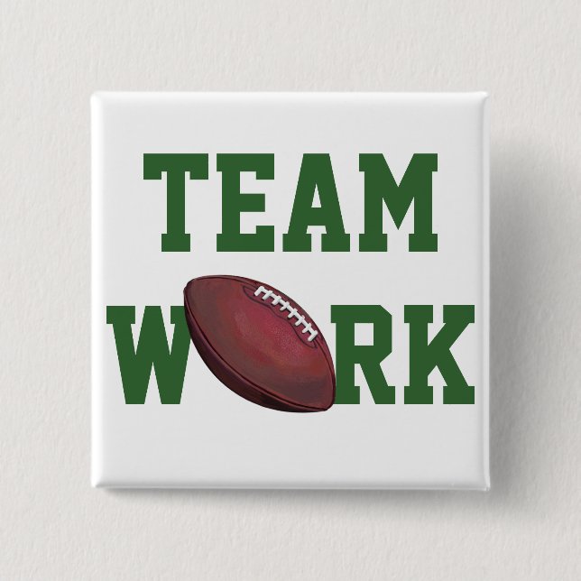 Football 15 Cm Square Badge (Front)