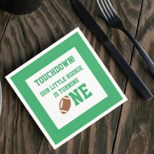 Football 1st Birthday Napkin