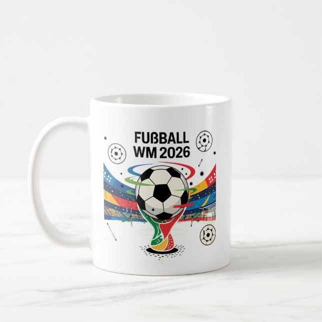 Football 2026 ⚽ – Global Soccer Fan Design Coffee Mug (Left)