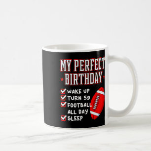 Football 59 Birthday Party Team Player Sports Coac Coffee Mug