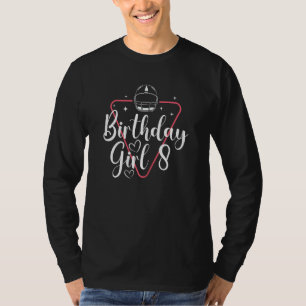 Football  8th Birthday Graphic Football Girl T-Shirt