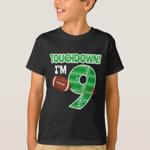 Football 9th Birthday Party Player Game Lover Team T-Shirt