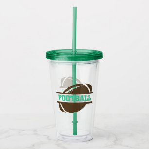 Football Acrylic Tumbler