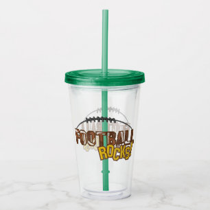Football Acrylic Tumbler