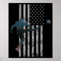 Football American Flag USA Team Gift Kicker