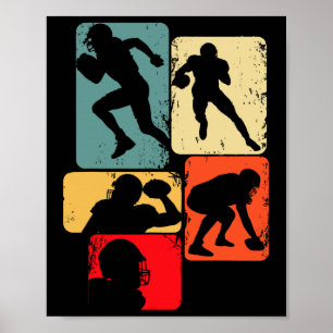 Football American Football Kids Boys Mens 1 Poster