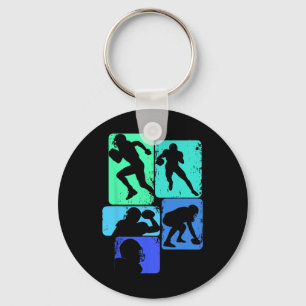 Football American Football Kids Boys Mens Key Ring