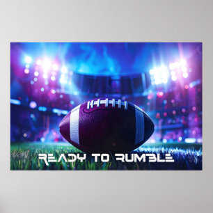 FOOTBALL - AMERICAN FOOTBALL - READY TO RUMBLE POSTER