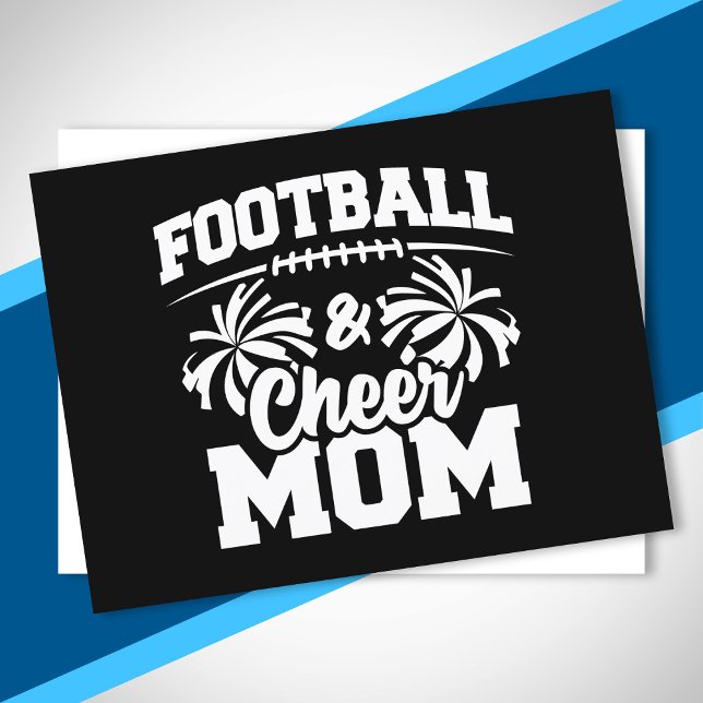 Football and Cheer Mum - High School Sports Postcard (Creator Uploaded)