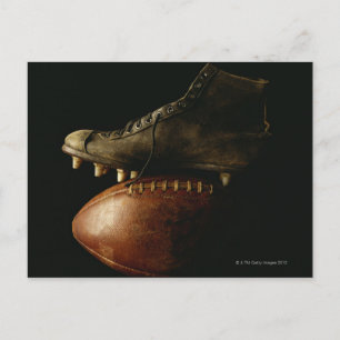 Football and Cleat Postcard
