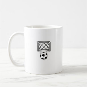 football and goals coffee mug