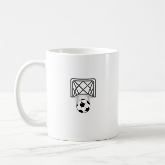 football and goals coffee mug (Left)