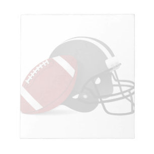 Football And Helmet Notepad
