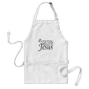 Football and Jesus Standard Apron