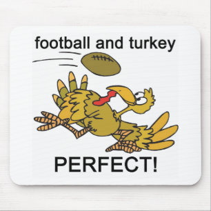 Football and Turkey PERFECT! Mouse Pad