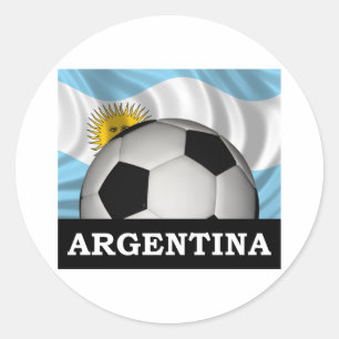 Football Argentina Classic Round Sticker