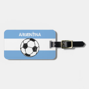 Football, Argentina Luggage Tag