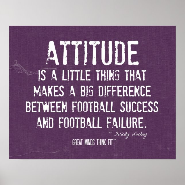 Football Attitude Poster (Front)