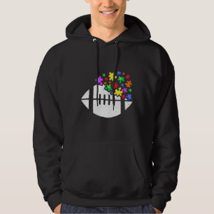 Football Autism Puzzle Men Women Kids Autism Aware Hoodie