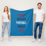 Football Autumn Breeze Tailgate Shower Party Cosy  Fleece Blanket<br><div class="desc">Have fun at your party with this whimsical fleece blanket.  Coordinated to match your party theme this blanket will be a great keepsake for years to come. Makes a wonderful gift too! Look for matching tee,  tote and other fun party ideas all part of the Autumn Breeze collection.</div>