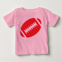 FOOTBALL BABY Pink Tutu | Front Red Football