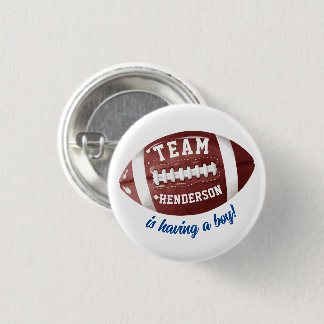 Football Baby Shower 3 Cm Round Badge