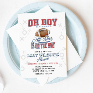Football Baby Shower, Baby Shower Invitation,  Invitation