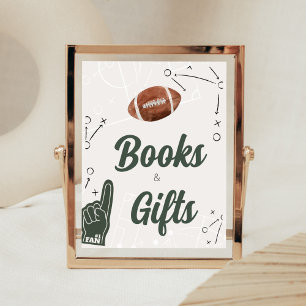 Football Baby Shower Books and Gifts Poster