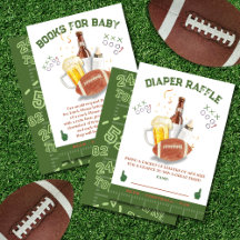 Football Baby Shower Diaper Raffle