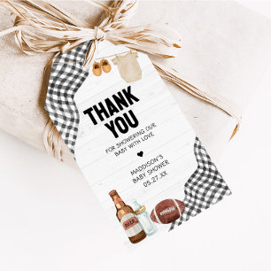 Football Baby Shower Favor Tags