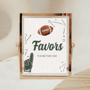 Football Baby Shower Favors Poster