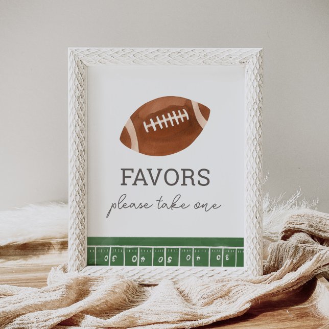 Football Baby Shower Favours Sign (Creator Uploaded)