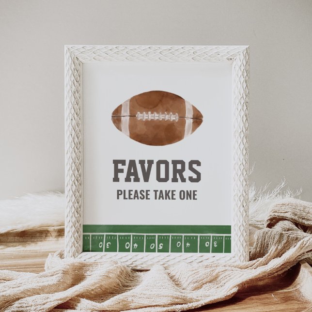 Football Baby Shower Favours Sign (Creator Uploaded)