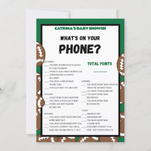 Football Baby Shower Game, Soccer - Editable Name, Invitation