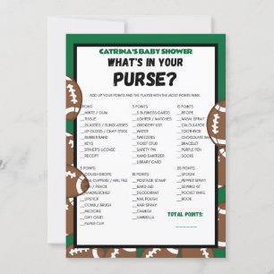 Football Baby Shower Game, Soccer - Editable Name, Invitation