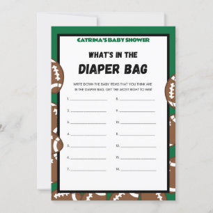 Football Baby Shower Game, Soccer - Editable Name, Invitation